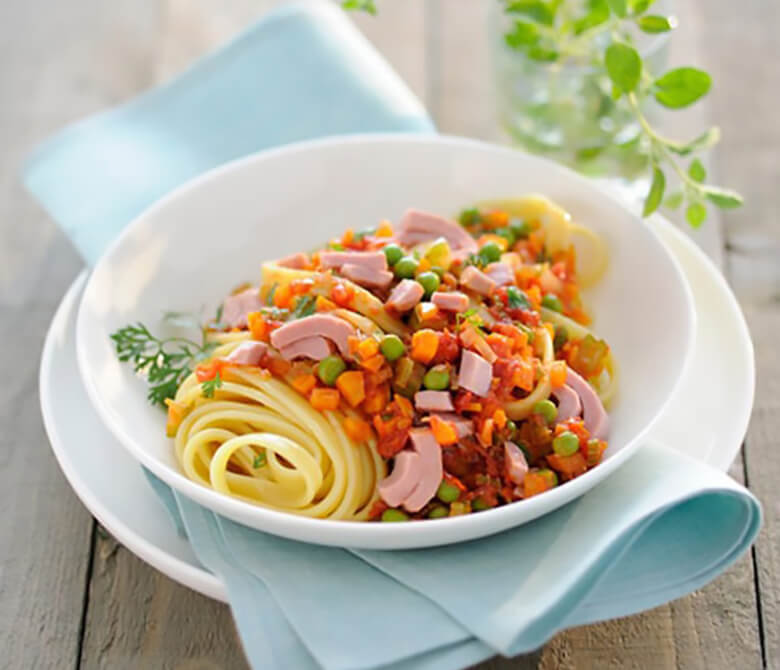 Лингвини с тунцом и горохом Лингвини с тунцом и горохом