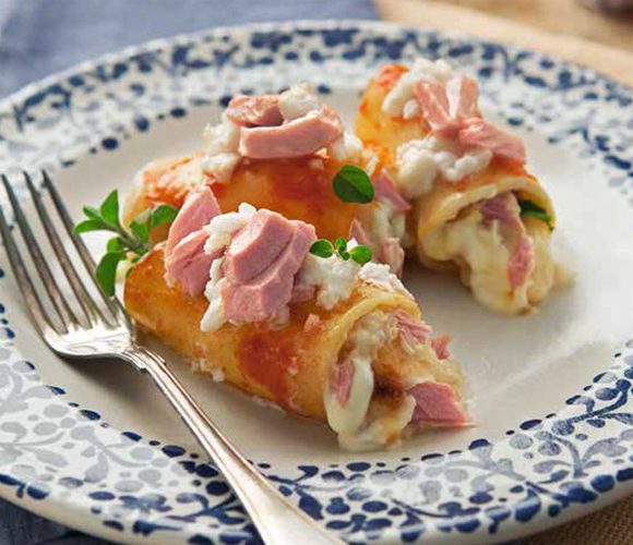 Паста Паккери, фаршированная тунцом и моцареллой Паста Паккери, фаршированная тунцом и моцареллой